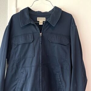 Duluth Trading‎ Everyday Work Jacket Chore Full Zip Men's Sz XL Navy Blue 34318